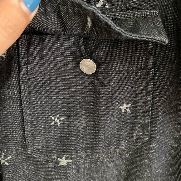 Current/Elliott The Perfect Shirt Black Stars 1 - Picture 7 of 9